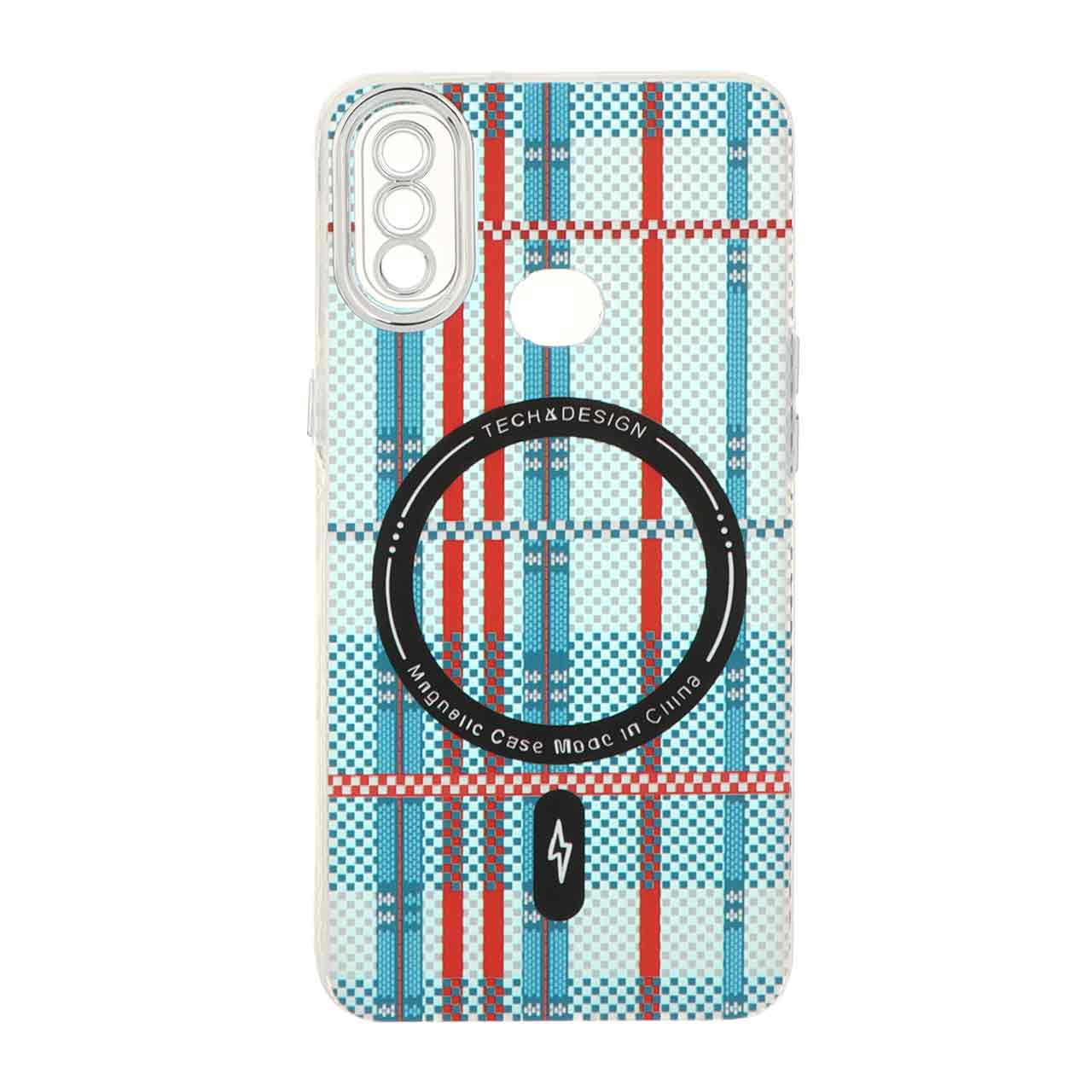 1504784 قاب هولوگرامی هاشور لنز سیلور طرح مگ سیف Samsung Galaxy A10s - کد 10 - تصویر 1