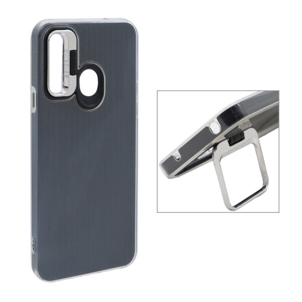 قاب Cyns Case ژله ای دو لایه لنز استندشو Samsung Galaxy A20s - مشکی