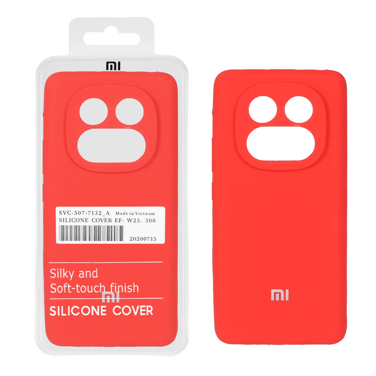 1506916.jpg قاب سیلیکونی پاک کنی اورجینال درجه یک Xiaomi Redmi Note 14 Pro 4G - قرمز (پک دار) - تصویر 1