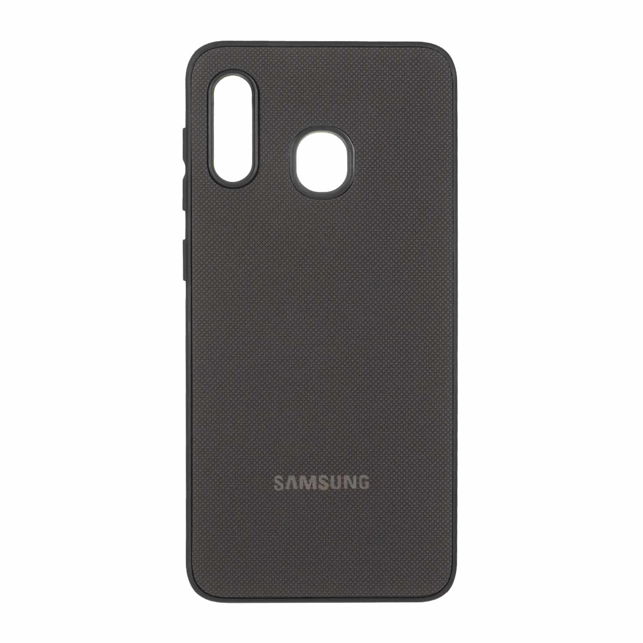 1510538 قاب سوزنی لوگو متال Samsung Galaxy A30 / A20 - خاکستری - تصویر 1
