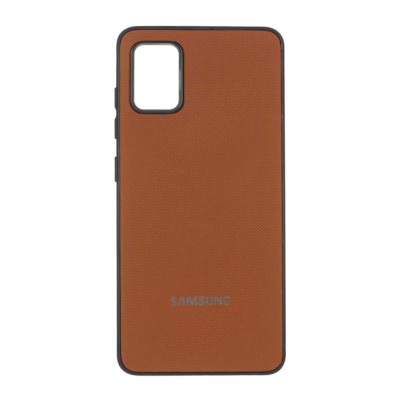 1510542 قاب سوزنی لوگو متال Samsung Galaxy A31 - قهوه ای - تصویر 1