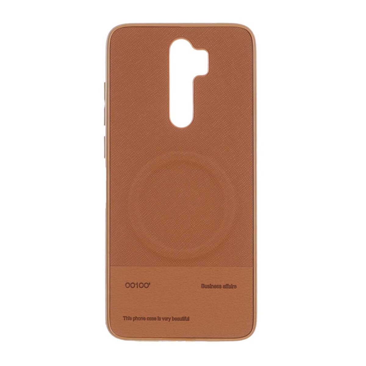 قاب سوزنی MagSafe برجسته Xiaomi Redmi Note 8 Pro - قهوه ای - تصویر 1