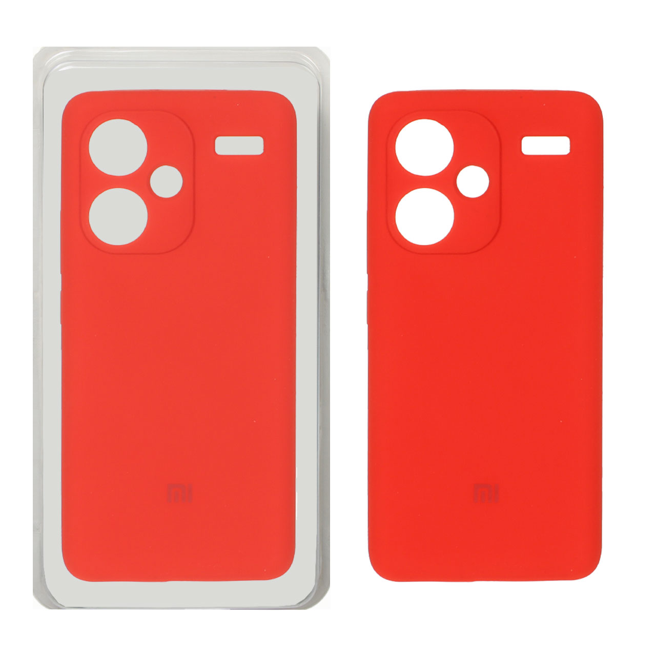 1518194 قاب سیلیکونی پاک کنی محافظ لنزدار اورجینال Xiaomi Redmi Note 13 Pro Plus 5G - قرمز (پک دار) - تصویر 1