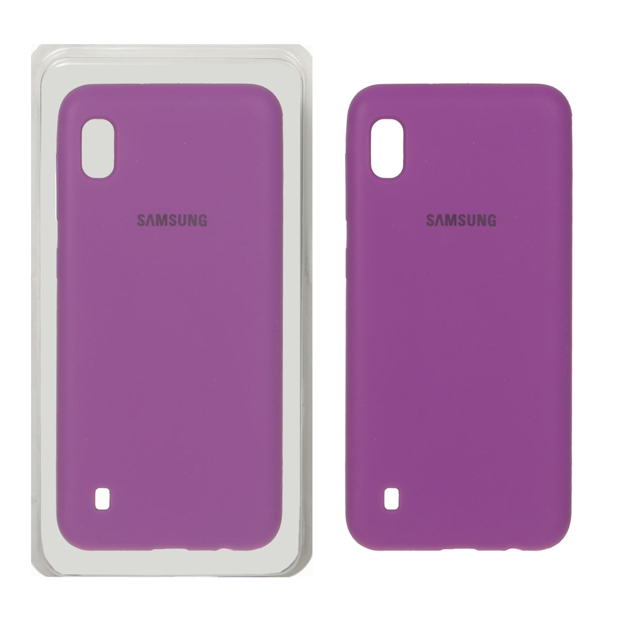 1518266 قاب سیلیکونی پاک کنی اورجینال Samsung Galaxy A10 / M10 - ارغوانی (پک دار) - تصویر 1