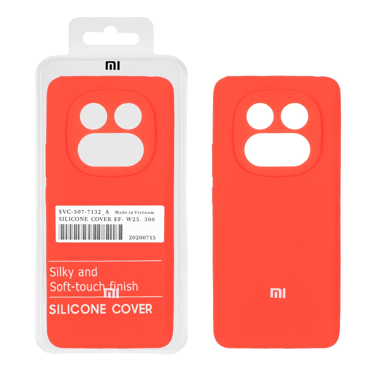 1518860 قاب سیلیکونی پاک کنی اورجینال درجه یک Xiaomi Redmi Note 14 Pro Plus 5G - قرمز (پک دار) - تصویر 1