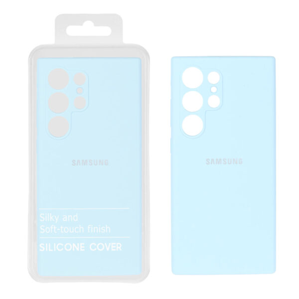 قاب سیلیکونی پاک کنی اورجینال درجه یک Samsung Galaxy S24 Ultra - آبی آسمانی (پک دار) - NTC