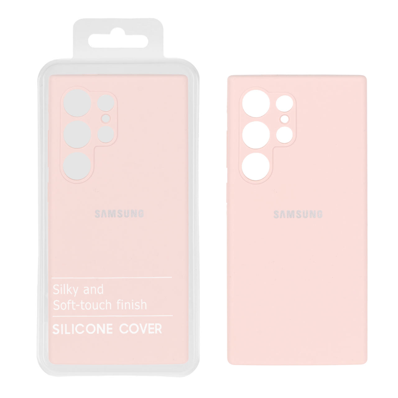 1521240 قاب سیلیکونی پاک کنی اورجینال درجه یک Samsung Galaxy S24 Ultra - کرم نارنجی (پک دار) - NTC - تصویر 1