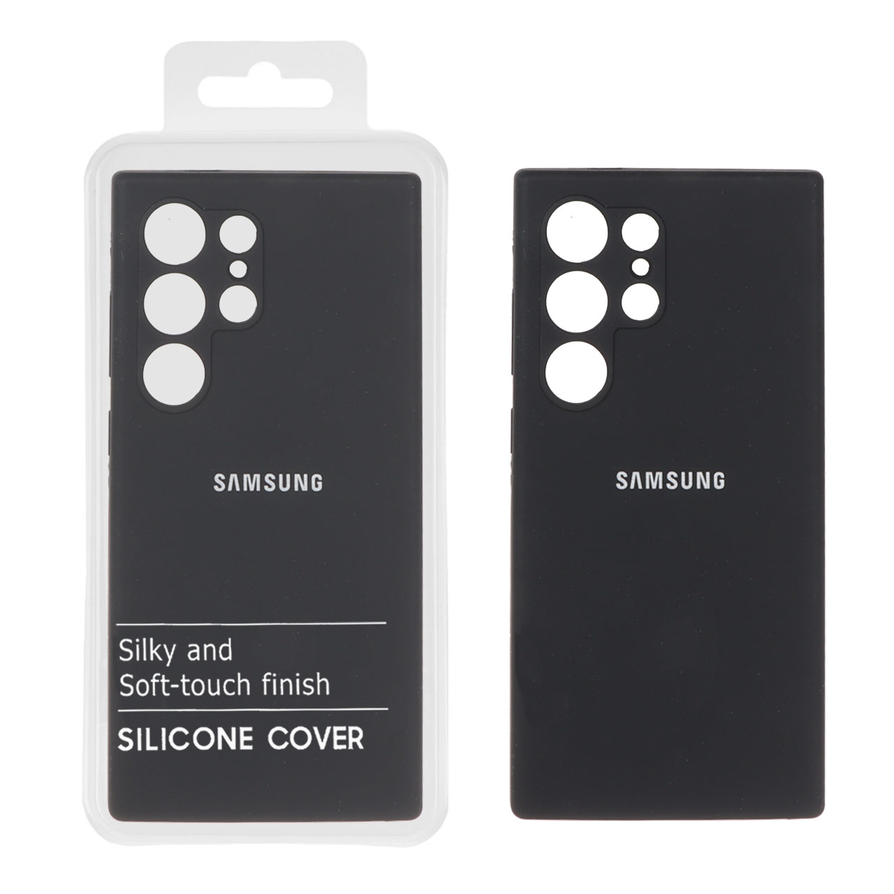 1521248 قاب سیلیکونی پاک کنی اورجینال درجه یک Samsung Galaxy S24 Ultra - مشکی (پک دار) - NTC - تصویر 1