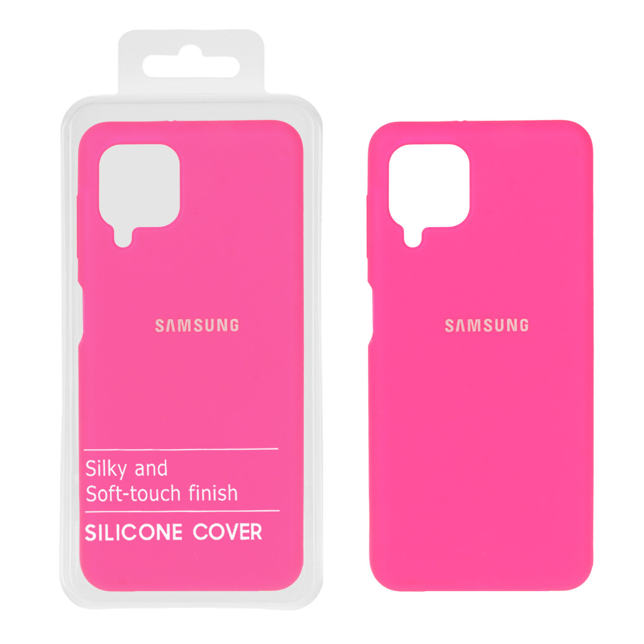 1521410 قاب سیلیکونی پاک کنی اورجینال درجه یک Samsung Galaxy A22 4G / M32 4G / F22 - صورتی فانتزی (پک دار) - NTC - تصویر 1