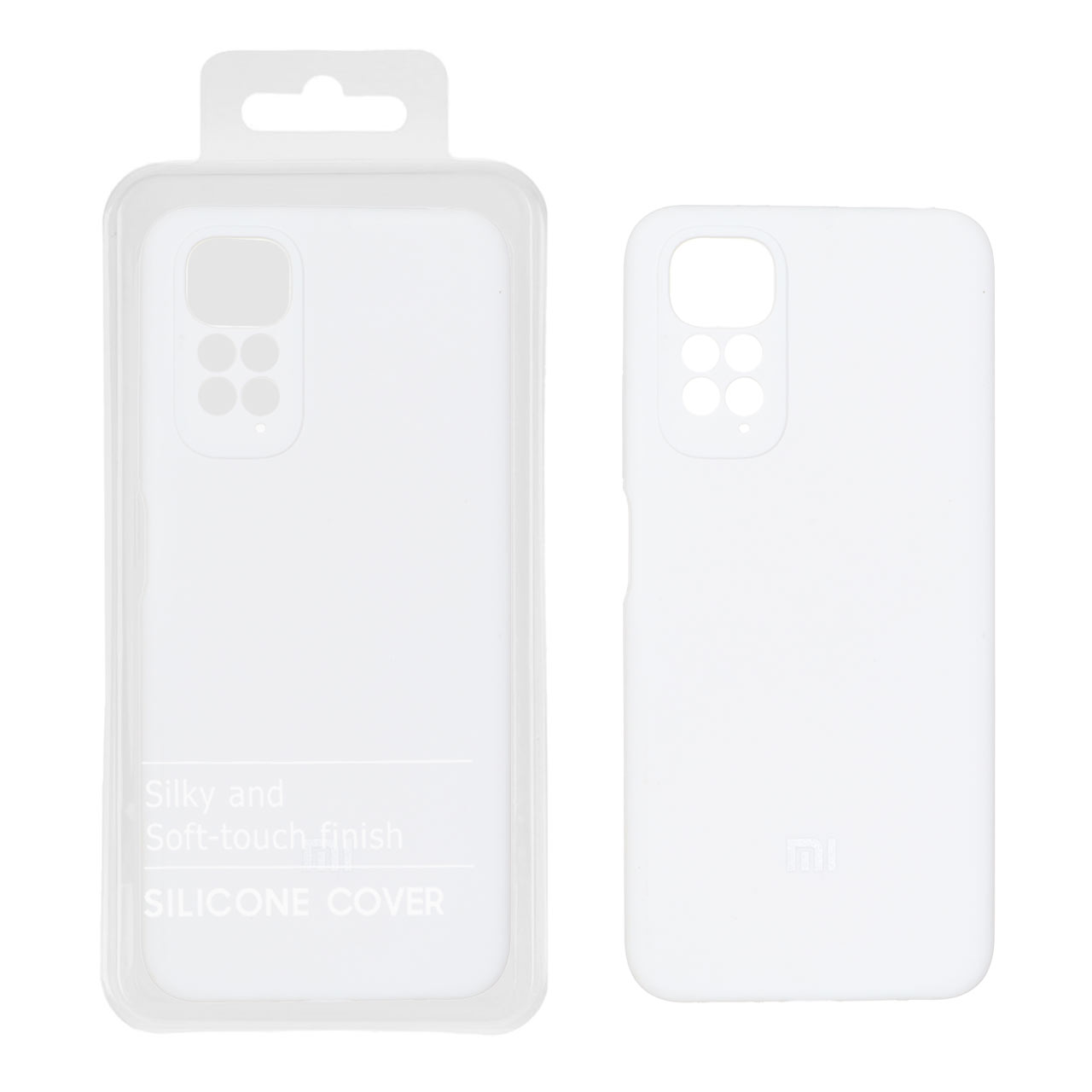 1521582 قاب سیلیکونی پاک کنی اورجینال درجه یک Xiaomi Redmi Note 11 4G / Redmi Note 11S - سفید (پک دار) - NTC - تصویر 1