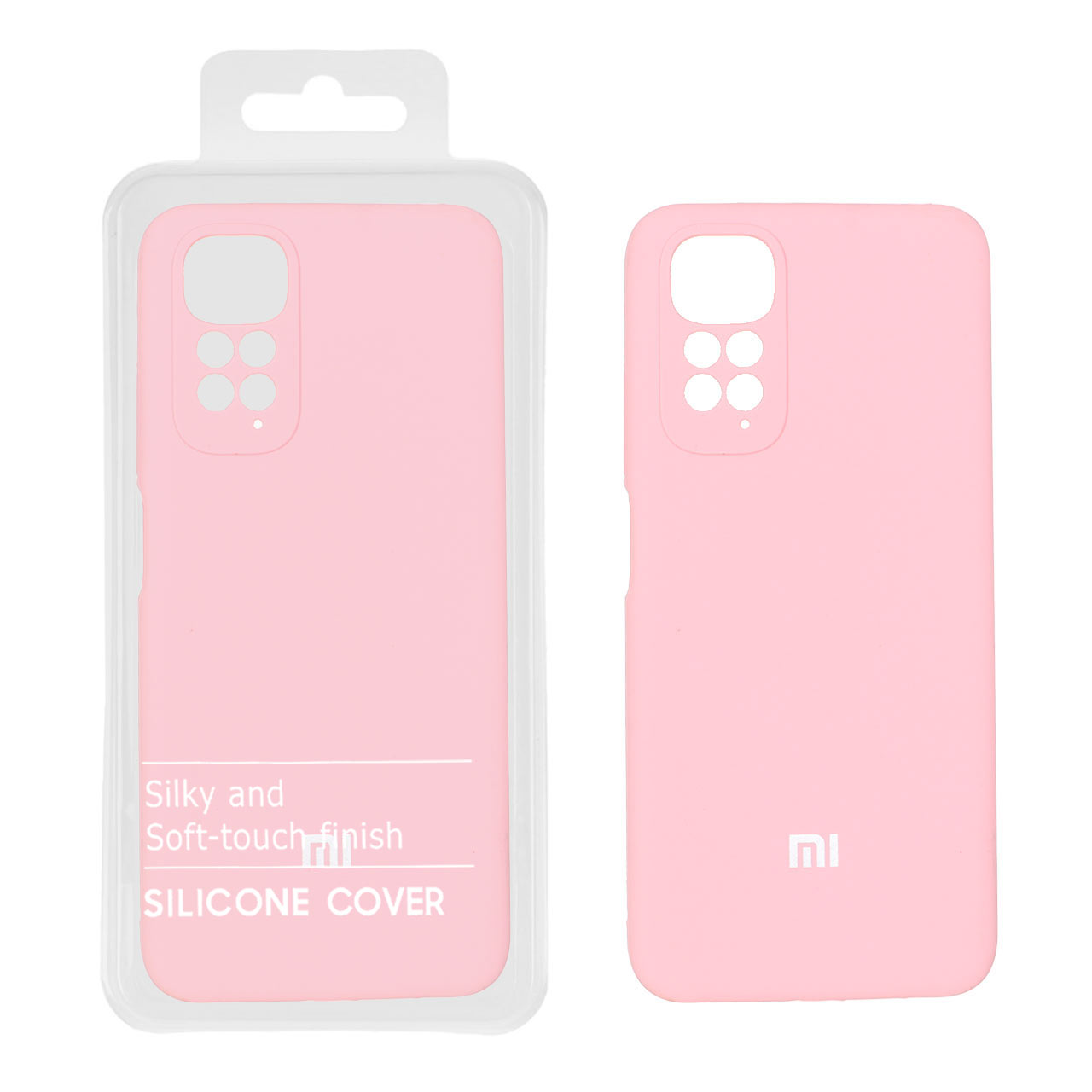 1521588 قاب سیلیکونی پاک کنی اورجینال درجه یک Xiaomi Redmi Note 11 4G / Redmi Note 11S - صورتی (پک دار) - NTC - تصویر 1