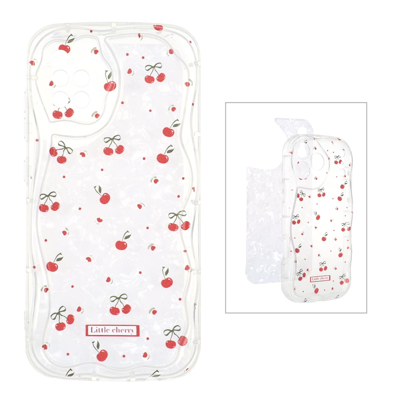 1522280 قاب کنگره ای ژله ای شفاف طرح دار با کاور ماربل Samsung Galaxy A51 / M40s - کد 254 - تصویر 1