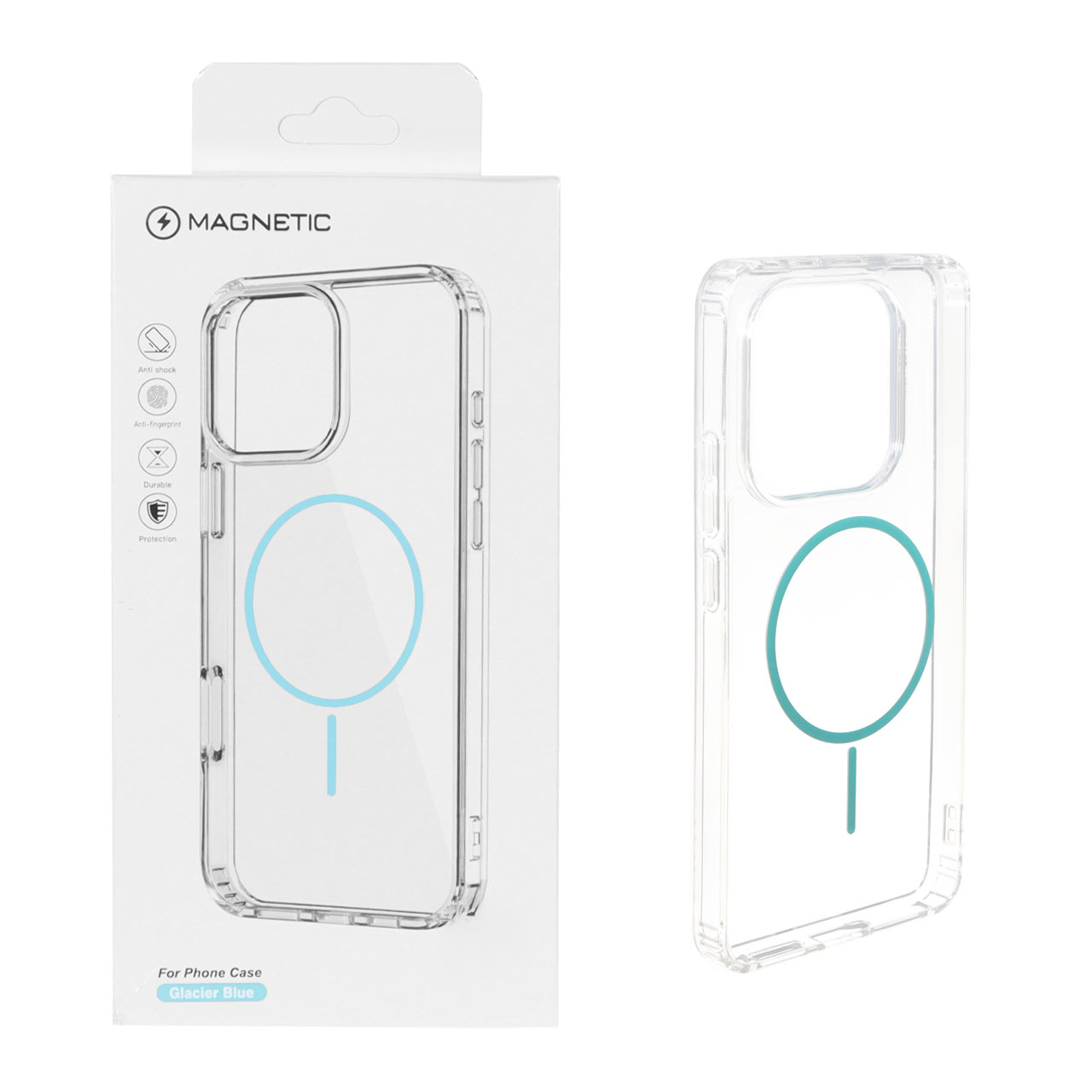 1523070 قاب اورجینال Magnetic دور ژله ای MagSafe مدل Xiaomi Redmi Note 14 4G - آبی (پک دار) - تصویر 1