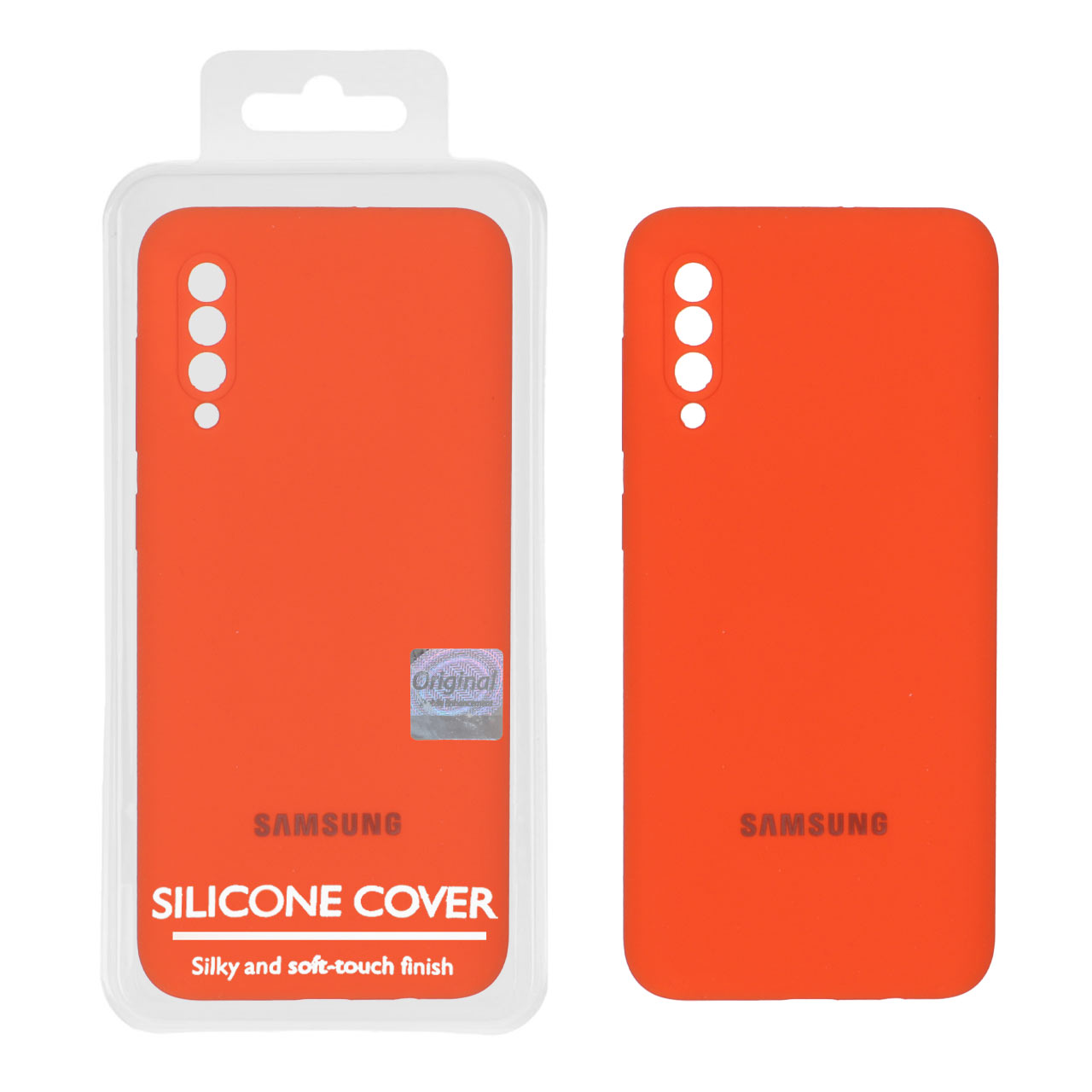 1523294 قاب سیلیکونی پاک کنی اورجینال Master Quality مدل Samsung Galaxy A50 / A50s / A30s -نارنجی (پک دار) - تصویر 1