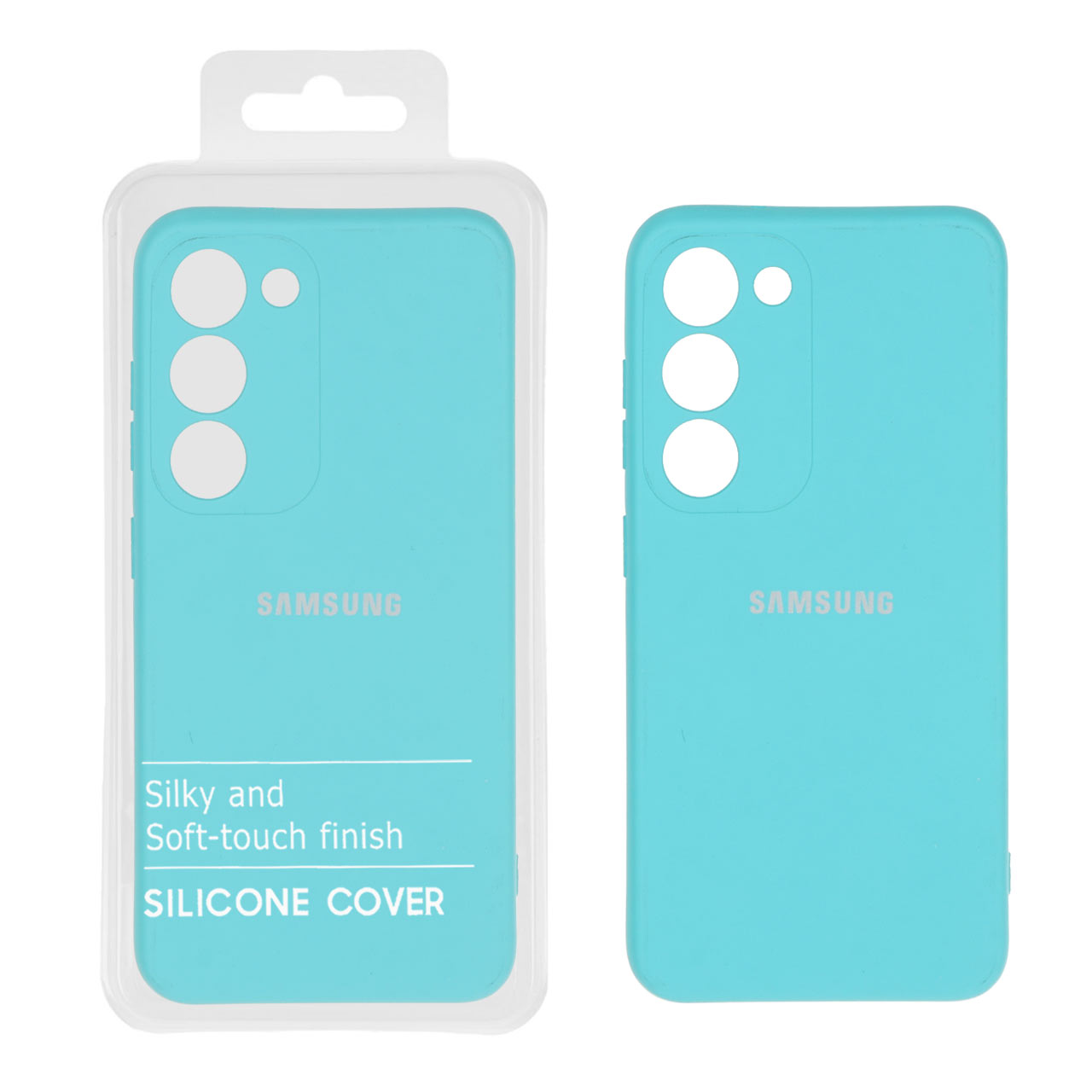 1524470 قاب نیو سیلیکون محافظ لنزدار Samsung Galaxy S23 - RFF - سبزآبی (پک دار) - تصویر 1