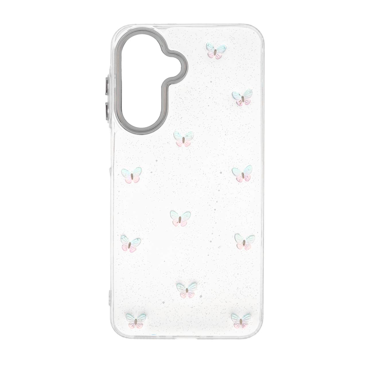 1525848 قاب رزینی پروانه برجسته شاین لنز سیلور Samsung Galaxy A17 / A26 - طرح 7 - تصویر 1