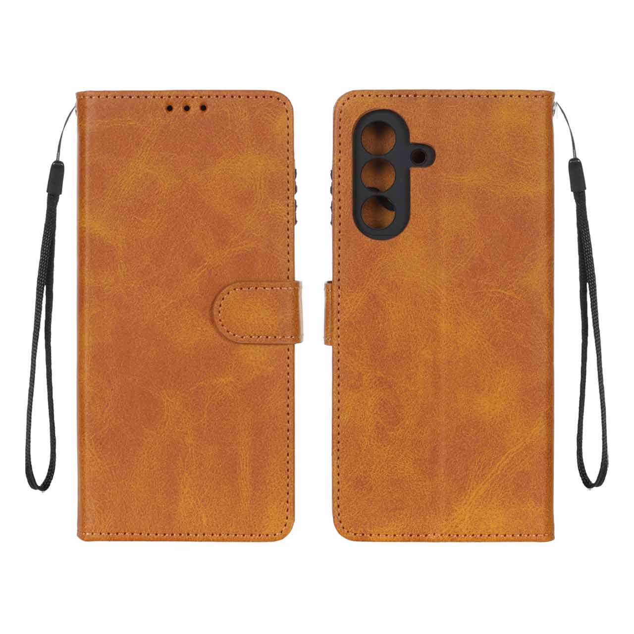 1525912 کیف موبایل مگنتی درجه یک MNC مدل Samsung Galaxy A17 - عسلی - تصویر 1