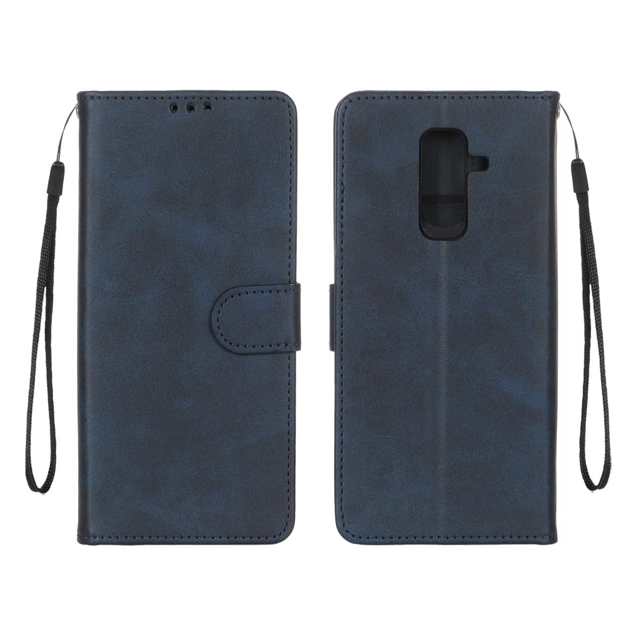 1525914 کیف موبایل مگنتی درجه یک MNC مدل Samsung Galaxy A6 Plus - سرمه ای تیره - تصویر 1