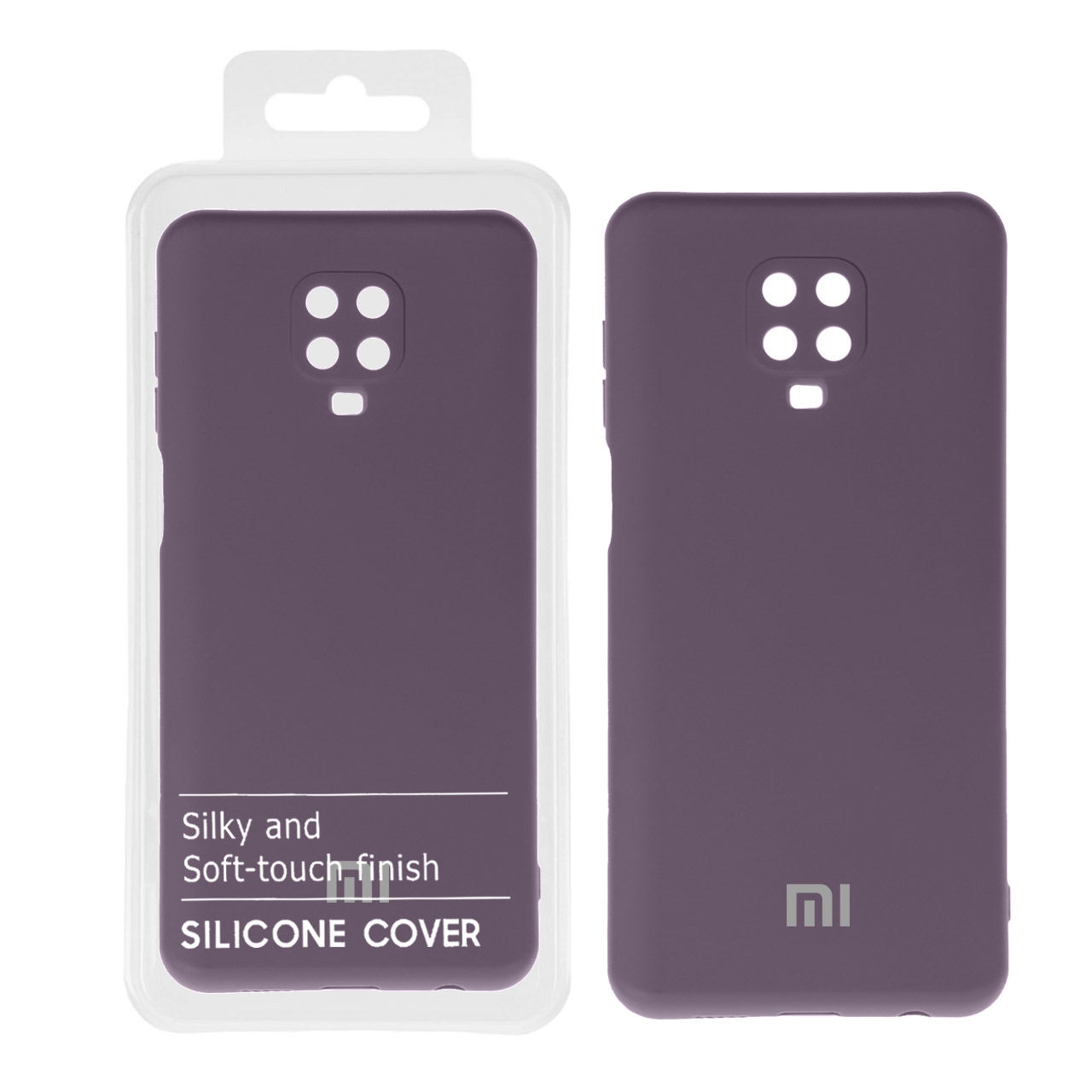706154 قاب نیو سیلیکون محافظ لنزدار Xiaomi Redmi Note 9S / Note 9 Pro / Note 9 Pro Max - RFF - بادمجانی (پک دار) - تصویر 1