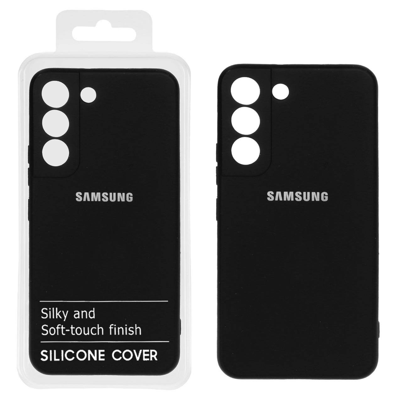 731344 قاب نیو سیلیکون محافظ لنزدار Samsung S22 Plus - RFF - مشکی کد 6 (پک دار) - تصویر 1