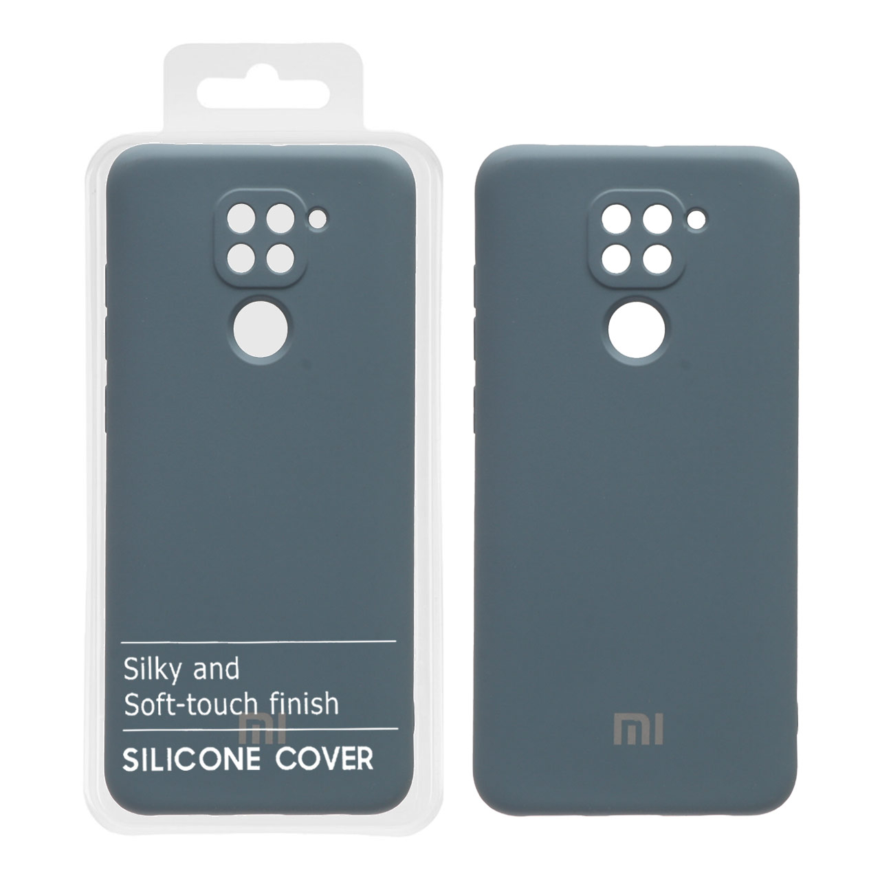 755142 قاب نیو سیلیکون محافظ لنزدار Xiaomi Redmi note 9 - RFF - آبی فیلی (پک دار) - تصویر 1