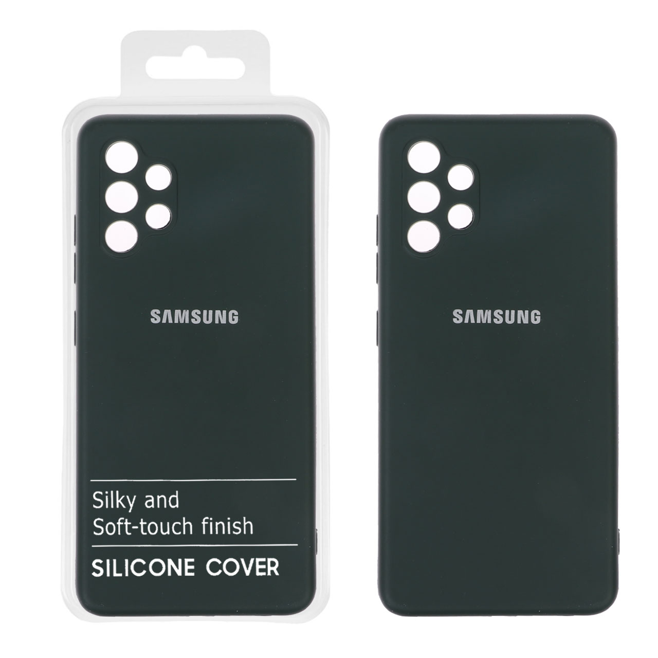 780634 قاب نیو سیلیکون محافظ لنزدار Samsung A32-4G -RFF - سبز تیره کد 8 (پک دار) - تصویر 1