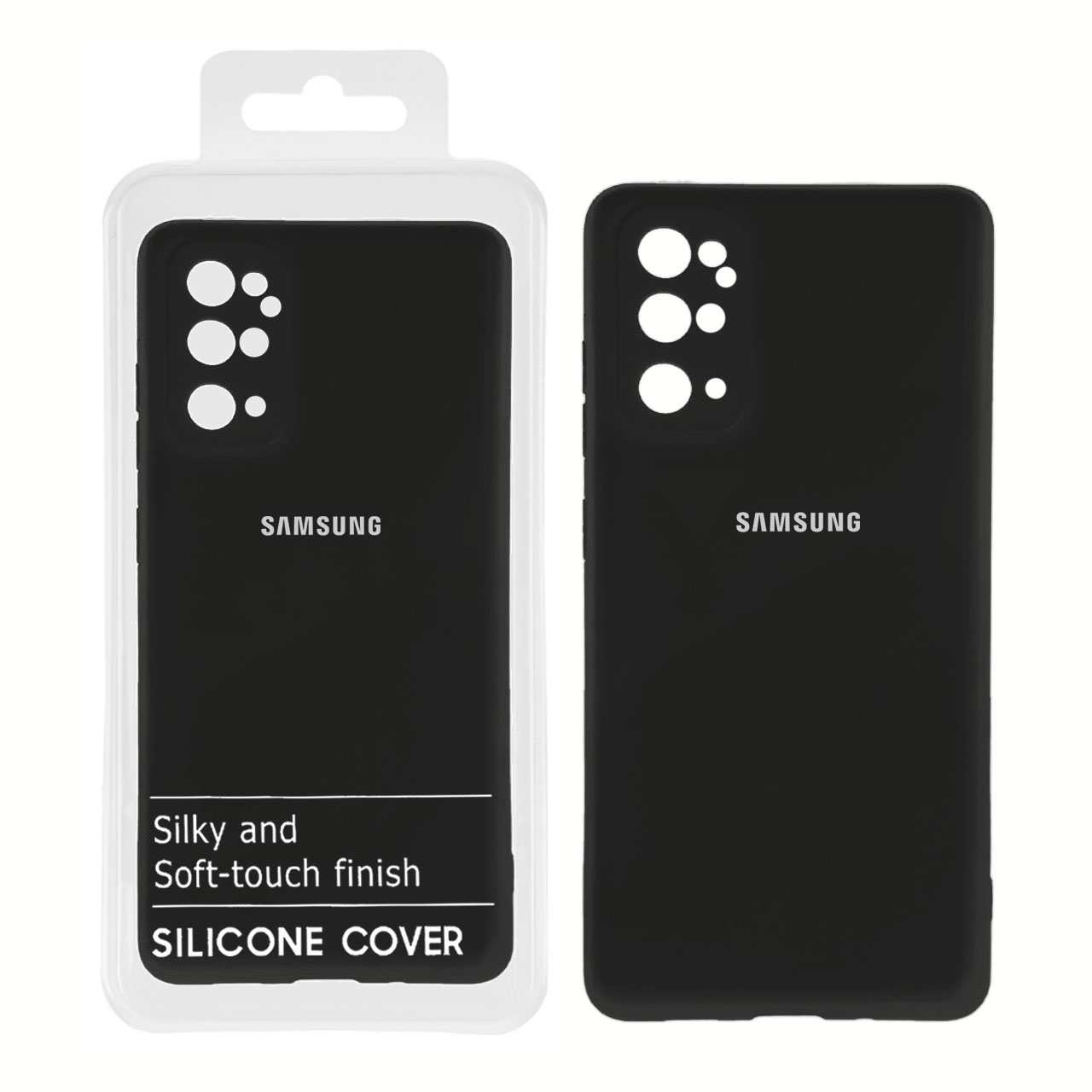 798818 قاب نیو سیلیکون محافظ لنزدار Samsung S20 Plus -RFF - مشکی کد 9 (پک دار) - تصویر 1