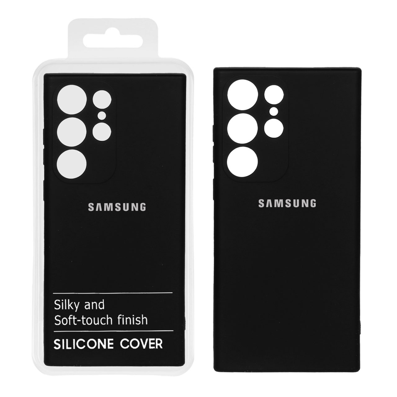 798862 قاب نیو سیلیکون محافظ لنزدار Samsung S23 Ultra -RFF - مشکی کد 9 (پک دار) - تصویر 1