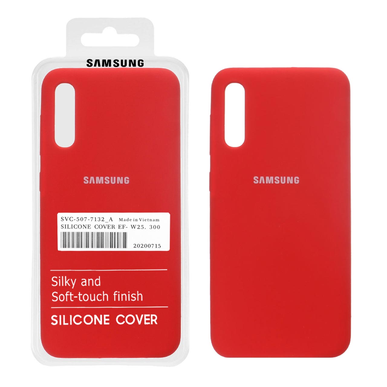 810986.jpg قاب سیلیکونی پاک کنی اورجینال درجه یک Samsung A30S / A50 / A50S - قرمز (پک دار) - تصویر 1