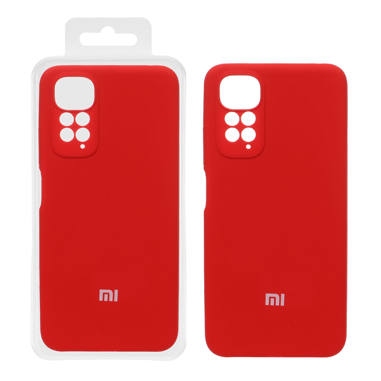 811230 قاب سیلیکونی پاک کنی اورجینال درجه یک Xiaomi Redmi Note 11S / Redmi Note 11-4G - قرمز (پک دار) - تصویر 1