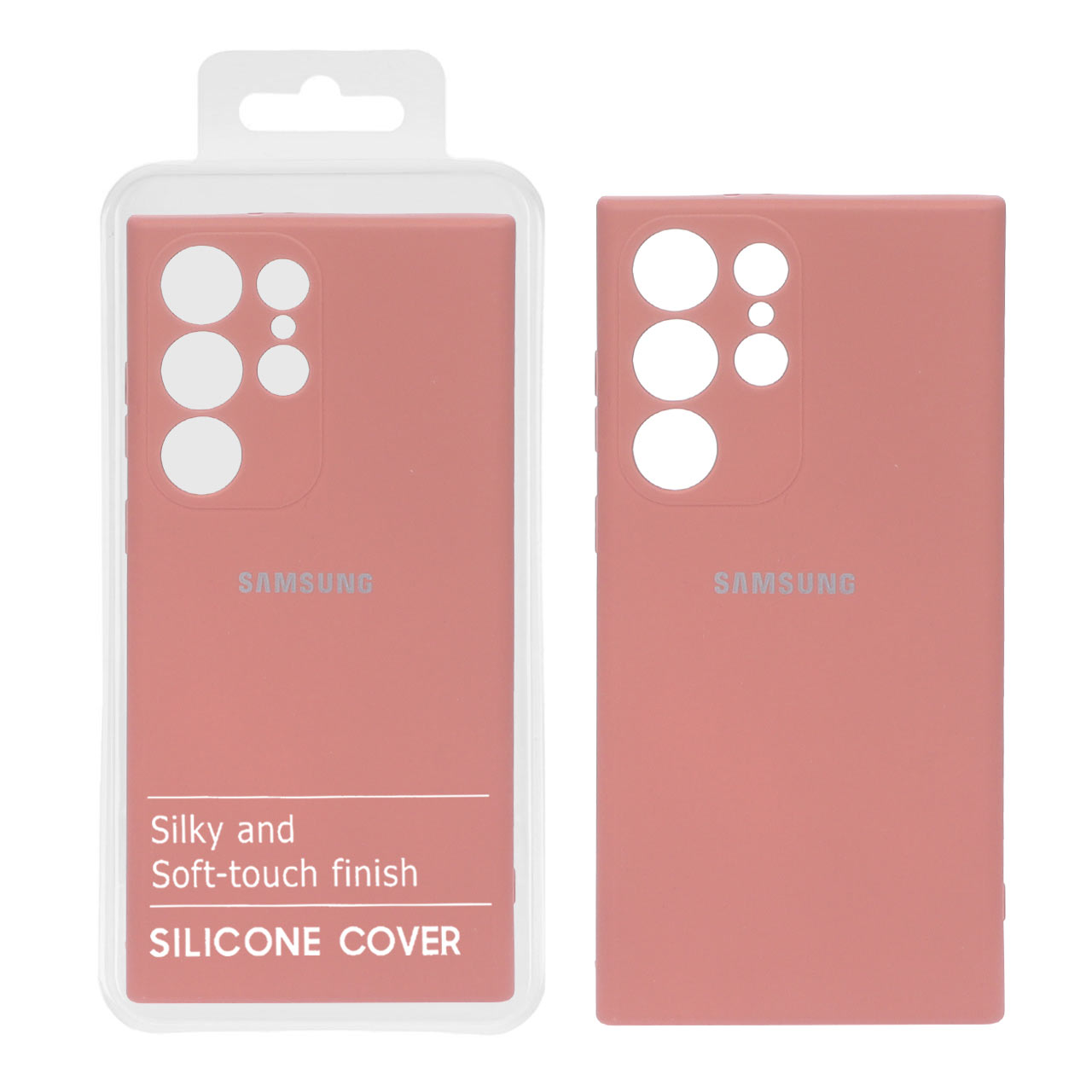 812686 قاب نیو سیلیکون محافظ لنزدار Samsung S23 Ultra - RFF - حنایی (پک دار) - تصویر 1