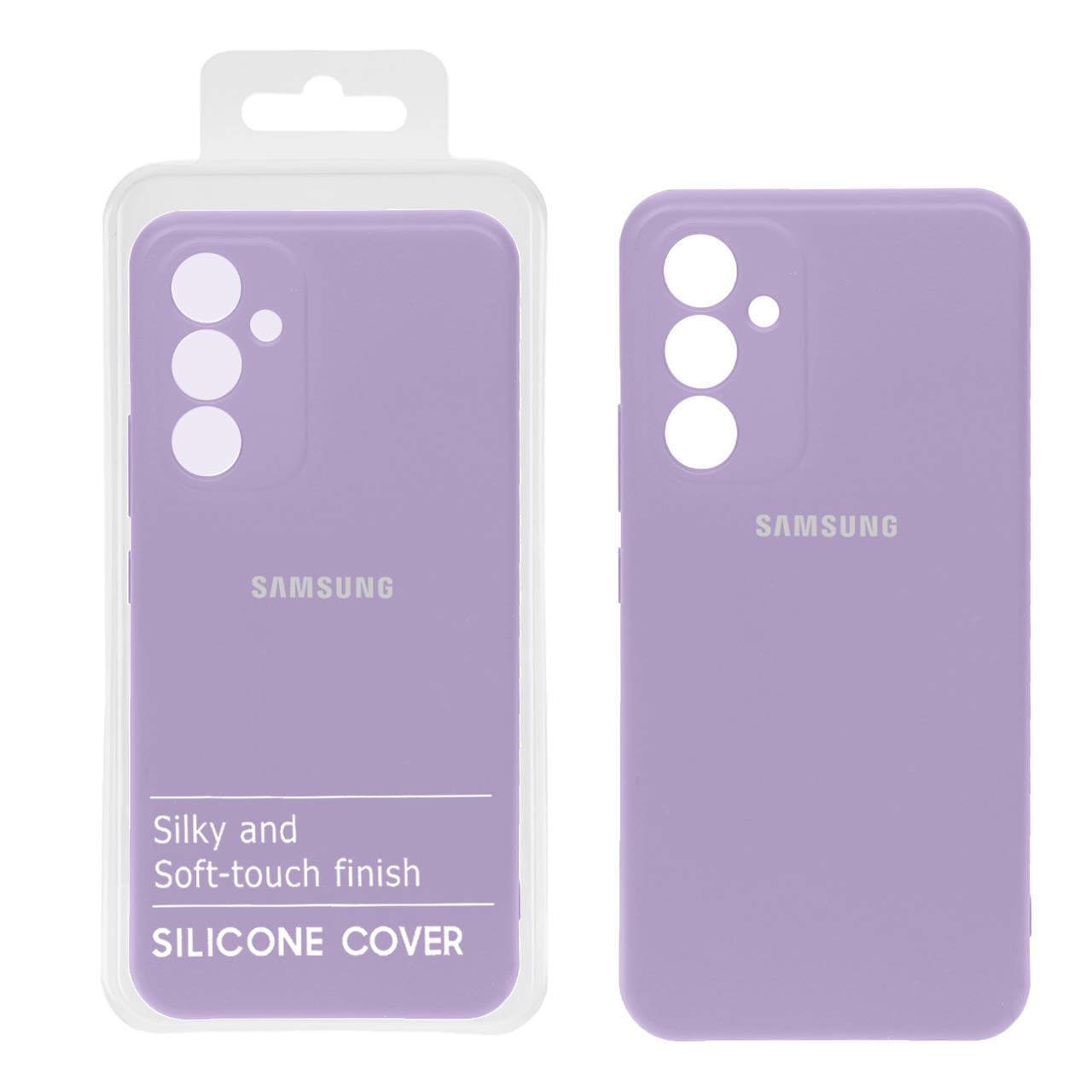 812692 قاب نیو سیلیکون محافظ لنزدار Samsung A54-5G -RFF - یاسی (پک دار) - تصویر 1