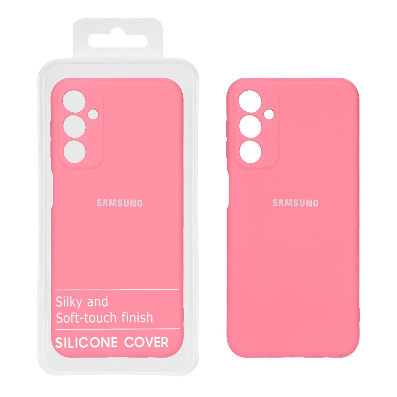 826170 قاب نیو سیلیکون محافظ لنزدار Samsung Galaxy A24 - RFF - صورتی پاستیلی (پک دار) - تصویر 1