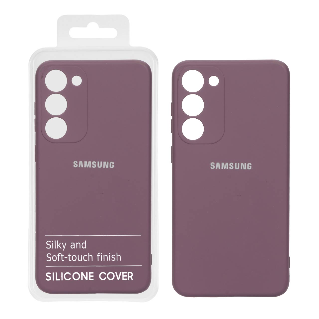 868442 قاب نیو سیلیکون محافظ لنزدار Samsung S23 Plus -RFF - بنفش (پک دار) - تصویر 1