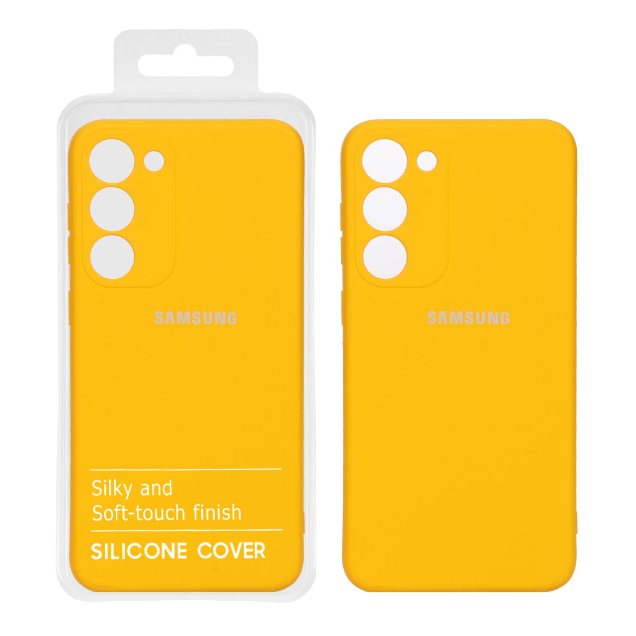 868446 قاب نیو سیلیکون محافظ لنزدار Samsung S23 Plus -RFF - خردلی (پک دار) - تصویر 1