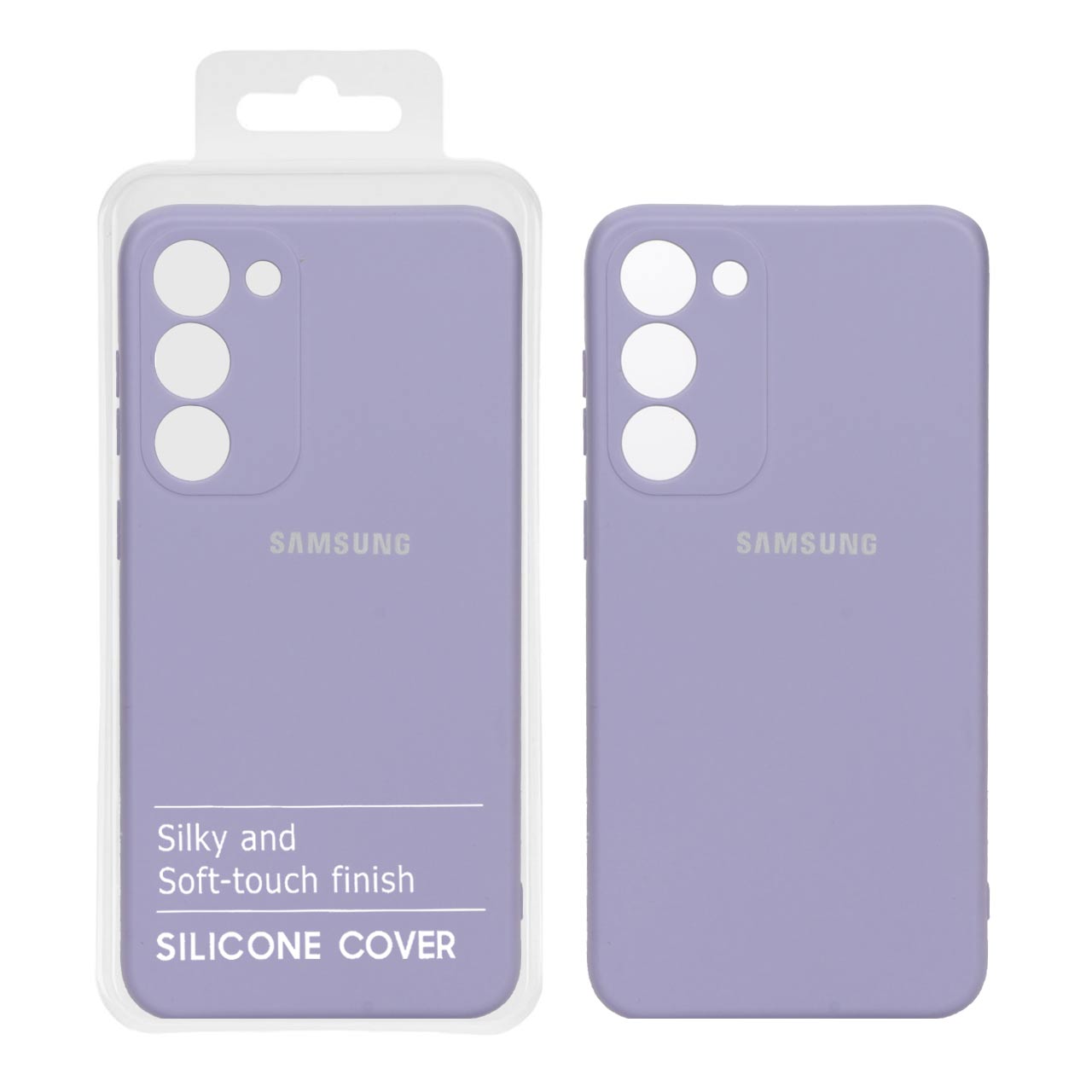 868454 قاب نیو سیلیکون محافظ لنزدار Samsung S23 Plus -RFF - یاسی (پک دار) - تصویر 1