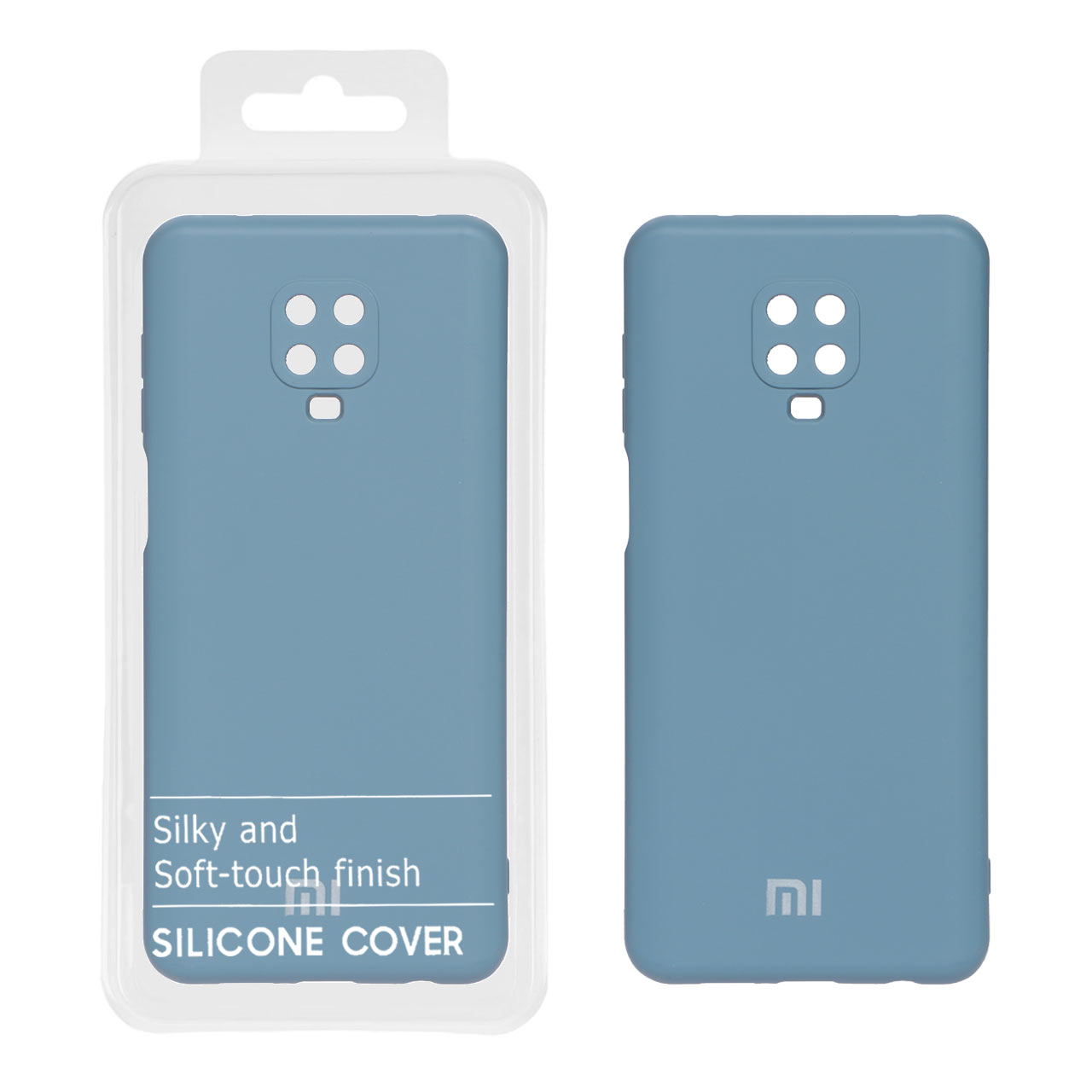 903262 قاب نیو سیلیکون محافظ لنزدار Xiaomi Redmi Note 9S / Redmi Note 9 Pro / Redmi Note 9 Pro Max - RFF - آبی فیلی (پک دار) - تصویر 1