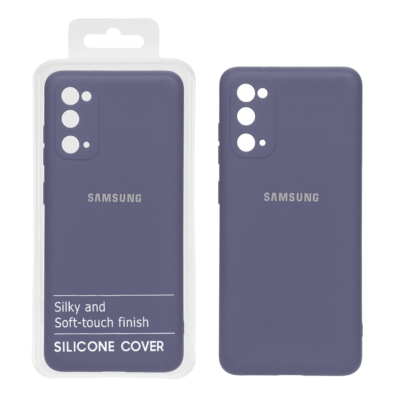 941868 قاب نیو سیلیکون محافظ لنزدار Samsung S20 - RFF - بنفش (پک دار) - تصویر 1