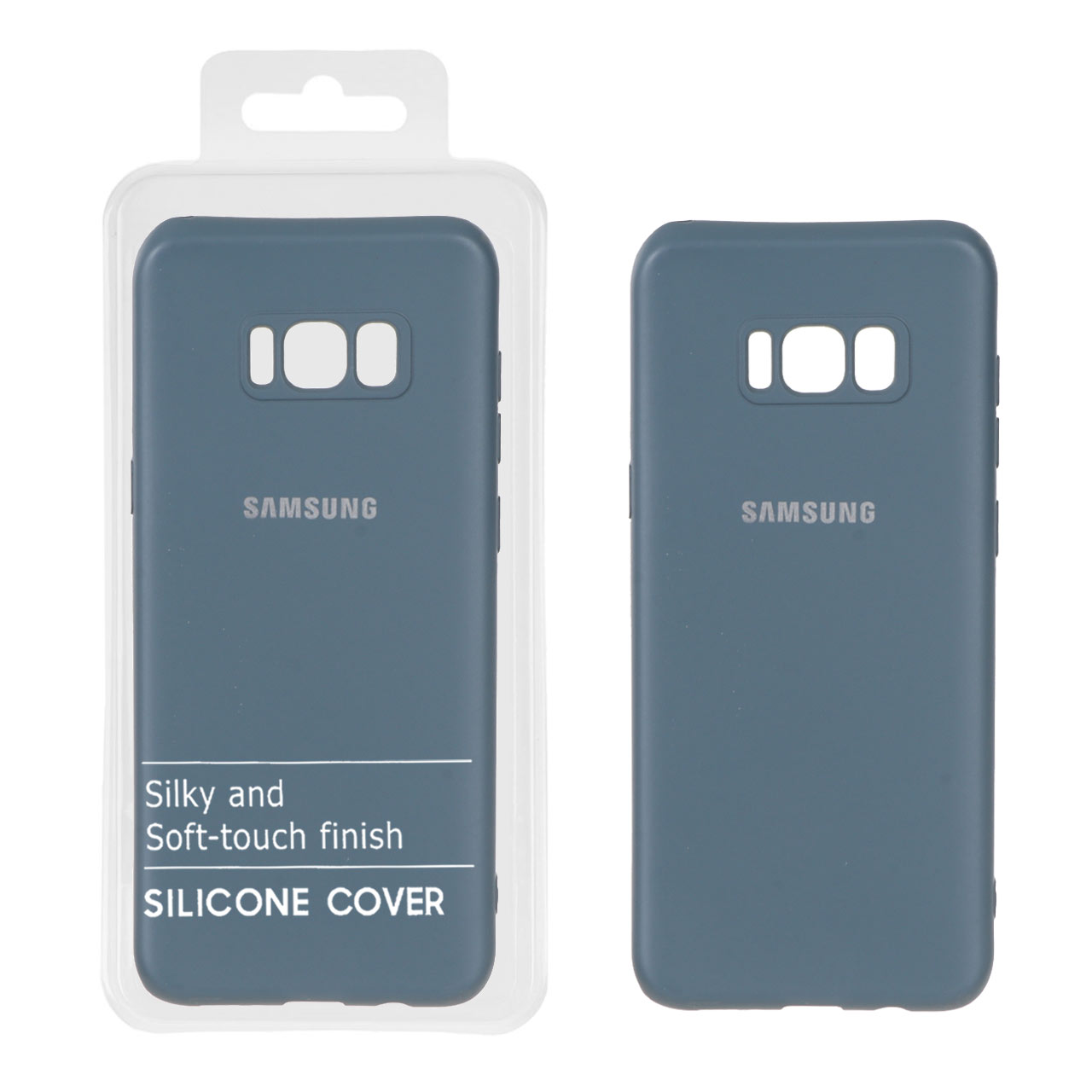 947374 قاب نیو سیلیکون محافظ لنزدار Samsung Galaxy S8 Plus - RFF - آبی فیلی (پک دار) - تصویر 1