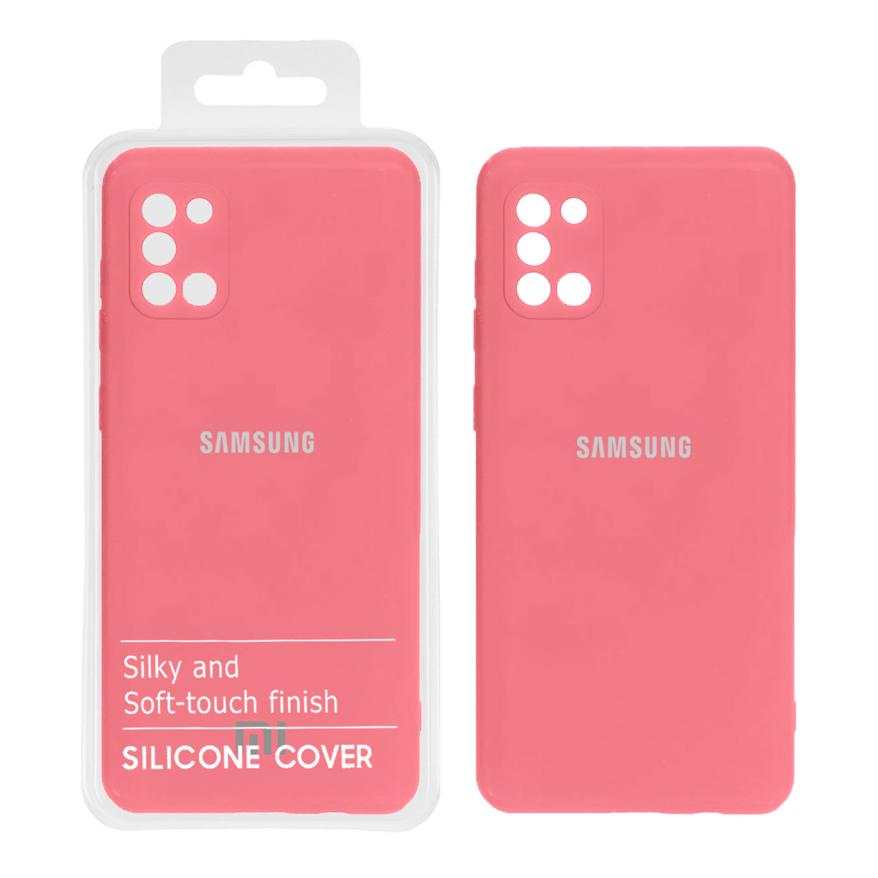 953276 قاب نیو سیلیکون محافظ لنزدار Samsung A31 - RFF - صورتی روشن (پک دار) - تصویر 1