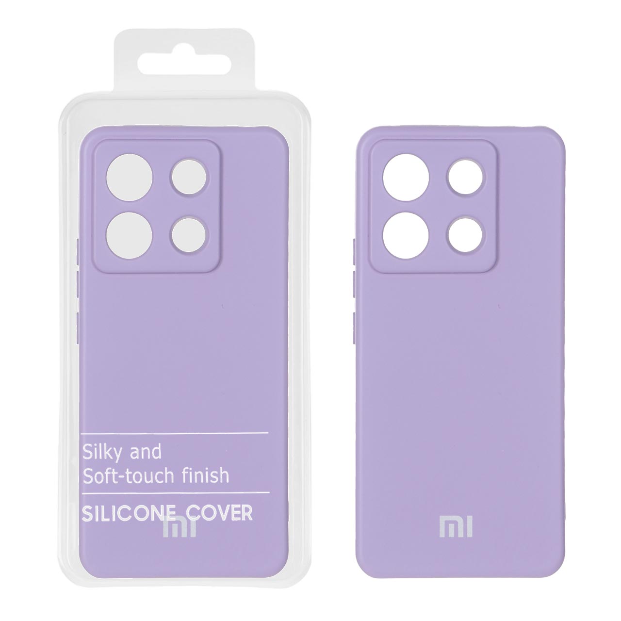 986808 قاب نیو سیلیکون محافظ لنزدار Xiaomi Redmi Note 13 Pro 5G / Poco X6 5G - RFF - یاسی (پک دار) - تصویر 1