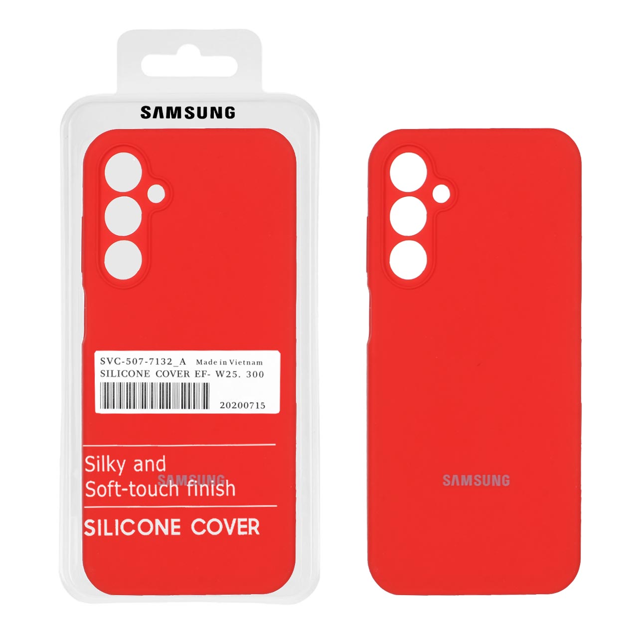 992926.jpg قاب سیلیکونی پاک کنی اورجینال درجه یک Samsung Galaxy A25 5G - قرمز (پک دار) - تصویر 1