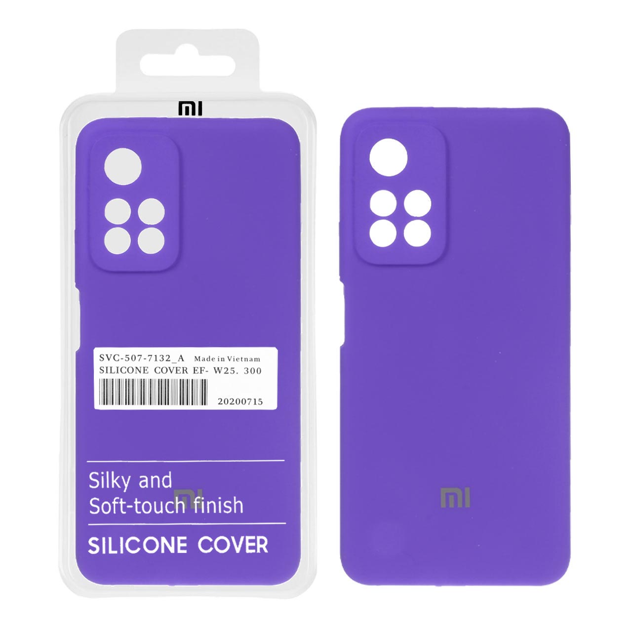 1024086 قاب سیلیکونی پاک کنی اورجینال درجه یک Xiaomi Redmi Note 11 5G / Poco M4 Pro 5G - بنفش (پک دار) - تصویر 1