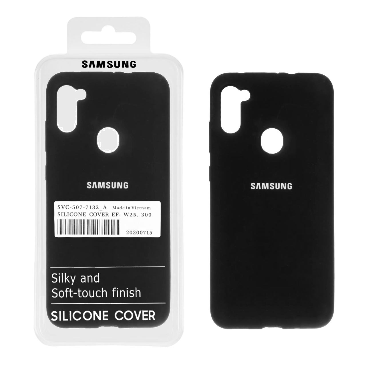 1024166 قاب سیلیکونی پاک کنی اورجینال درجه یک Samsung Galaxy A11 / M11 - مشکی (پک دار) - تصویر 1