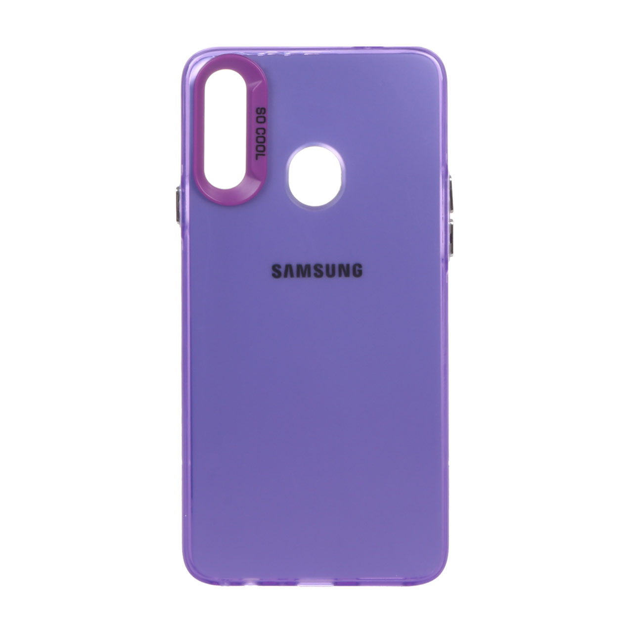 1026688 قاب So Cool لوگودار Samsung Galaxy A20s - بنفش - تصویر 1