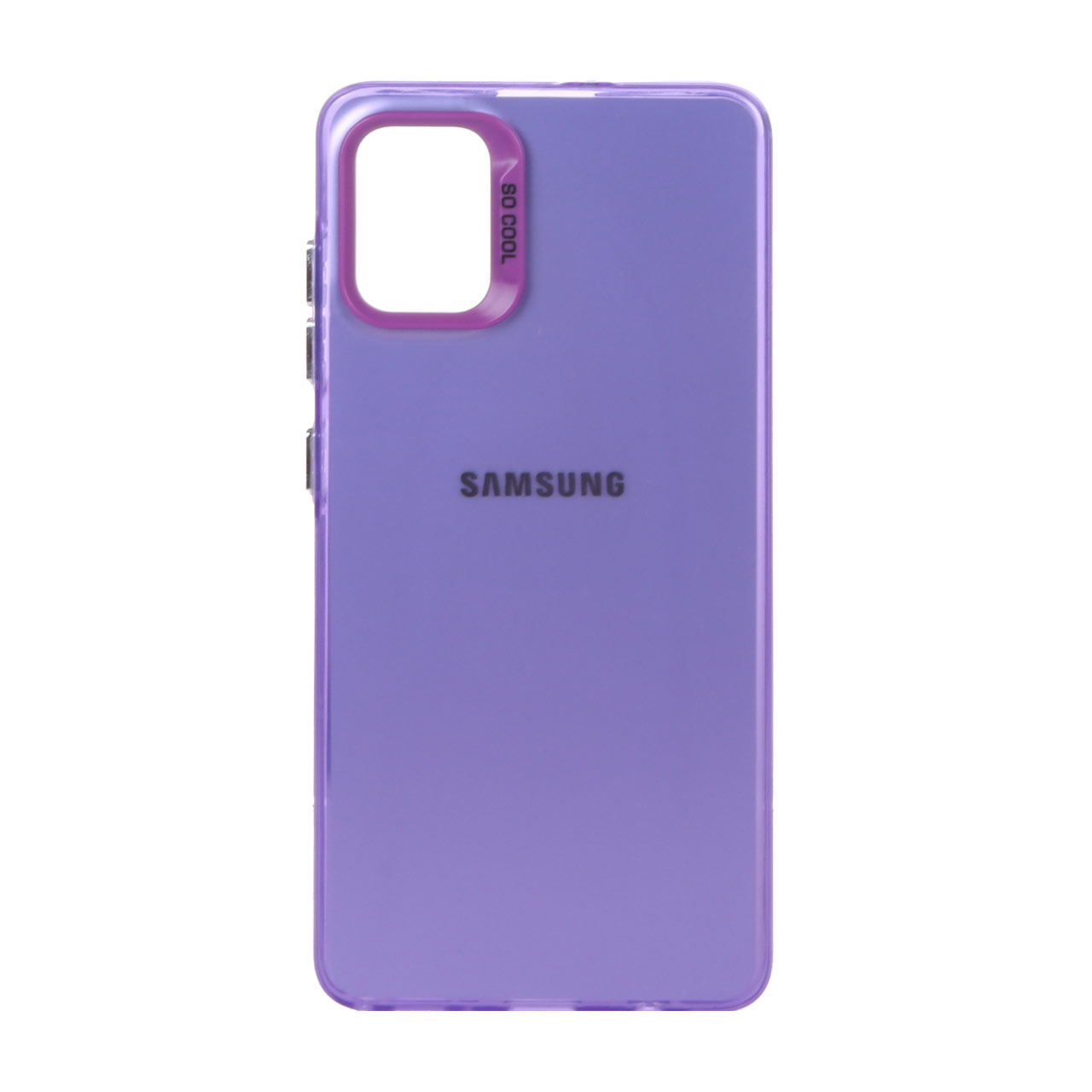 1026724 قاب So Cool لوگودار Samsung Galaxy A31 - بنفش - تصویر 1