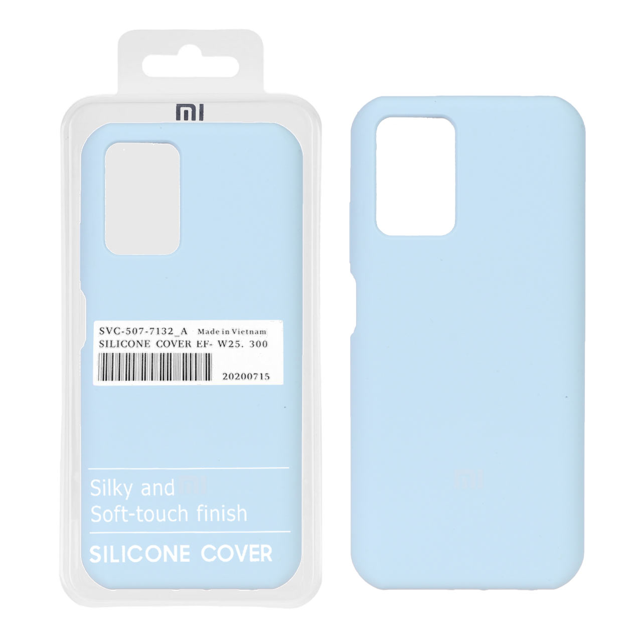 1042964 قاب سیلیکونی پاک کنی اورجینال درجه یک Xiaomi Redmi Note 10 4G / Redmi Note 10S / Poco M5S - آبی کبریتی (پک دار) - تصویر 1