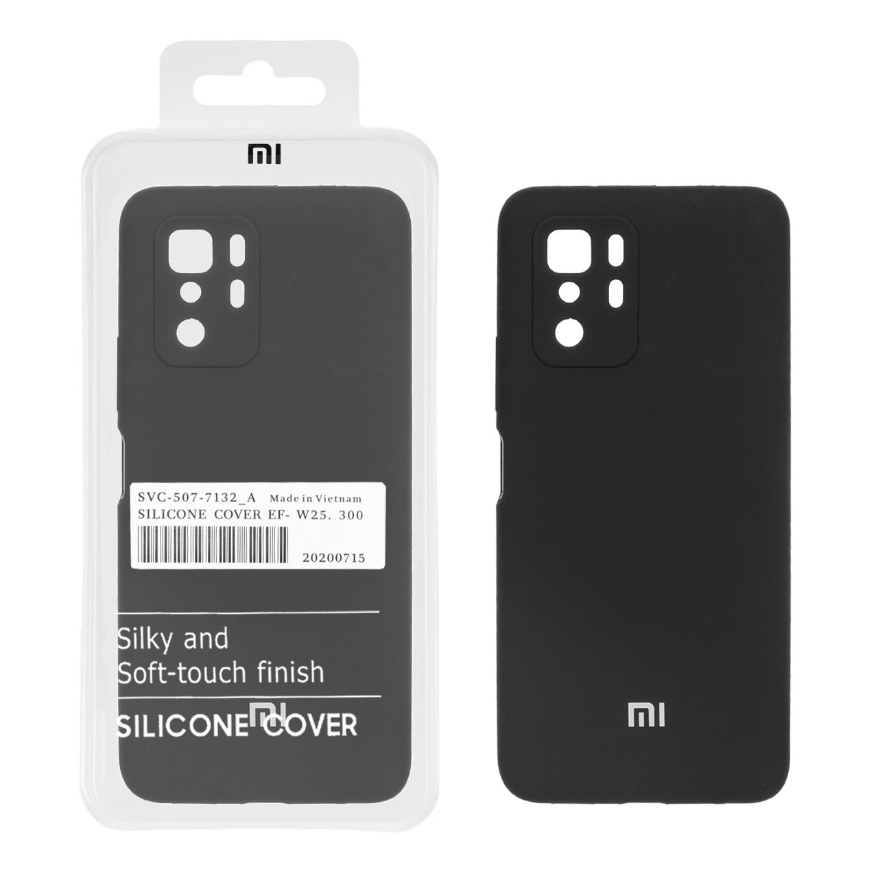 1142568 قاب سیلیکونی پاک کنی اورجینال درجه یک Xiaomi Redmi Note 10 Pro 5G / Poco X3 GT - مشکی (پک دار) - تصویر 1