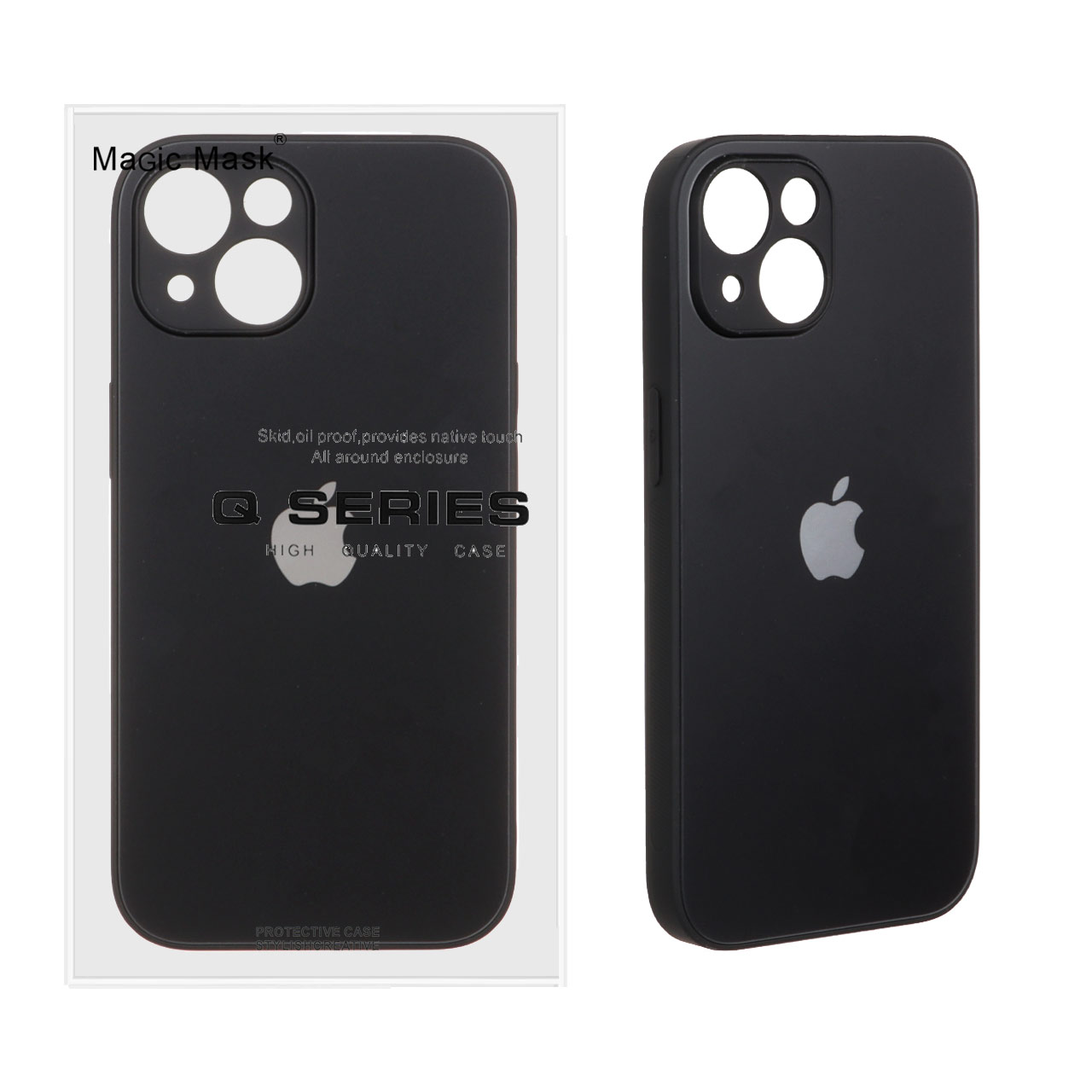 1173276 قاب اورجینال PVD ضدخش Magic Mask مدل Apple iPhone 15 - مشکی (پک دار) - تصویر 1