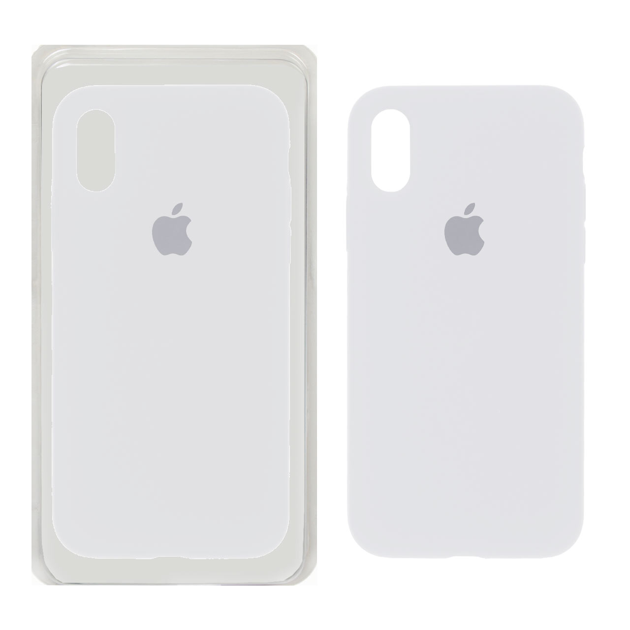 1175254 قاب سیلیکونی پاک کنی اورجینال Apple iPhone X / iPhone XS - سفید (پک اصلی) - تصویر 1